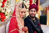 Groom looking at the bride