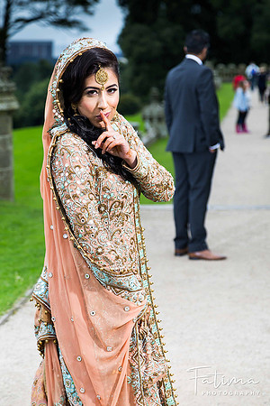 First look of the bride